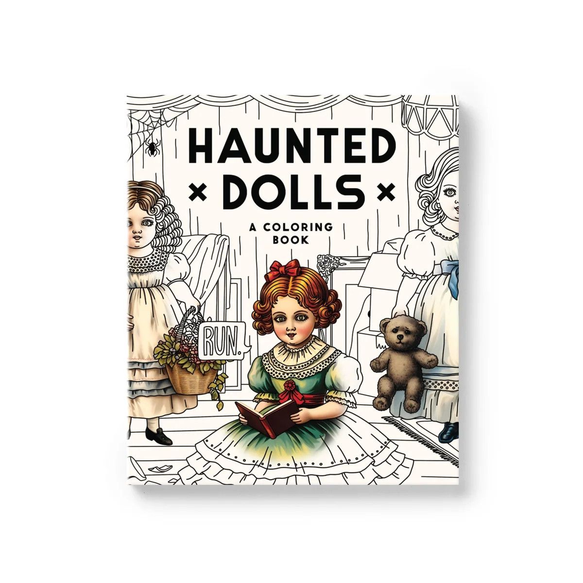 Haunted Dolls Colouring Book