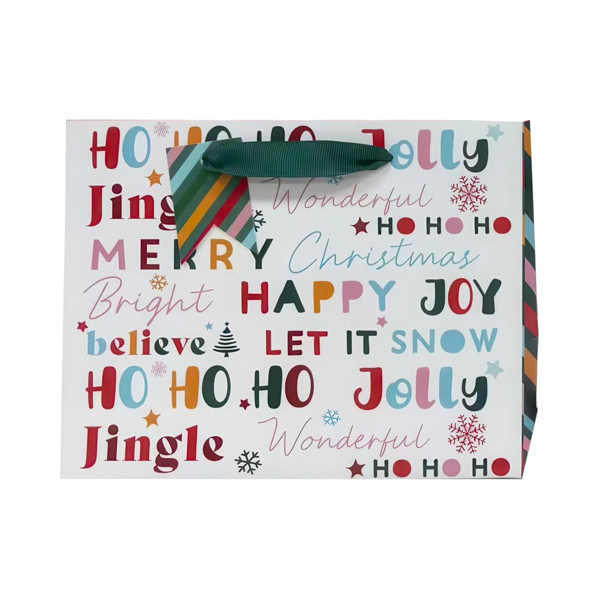 Medium Gift Bag Joy Text