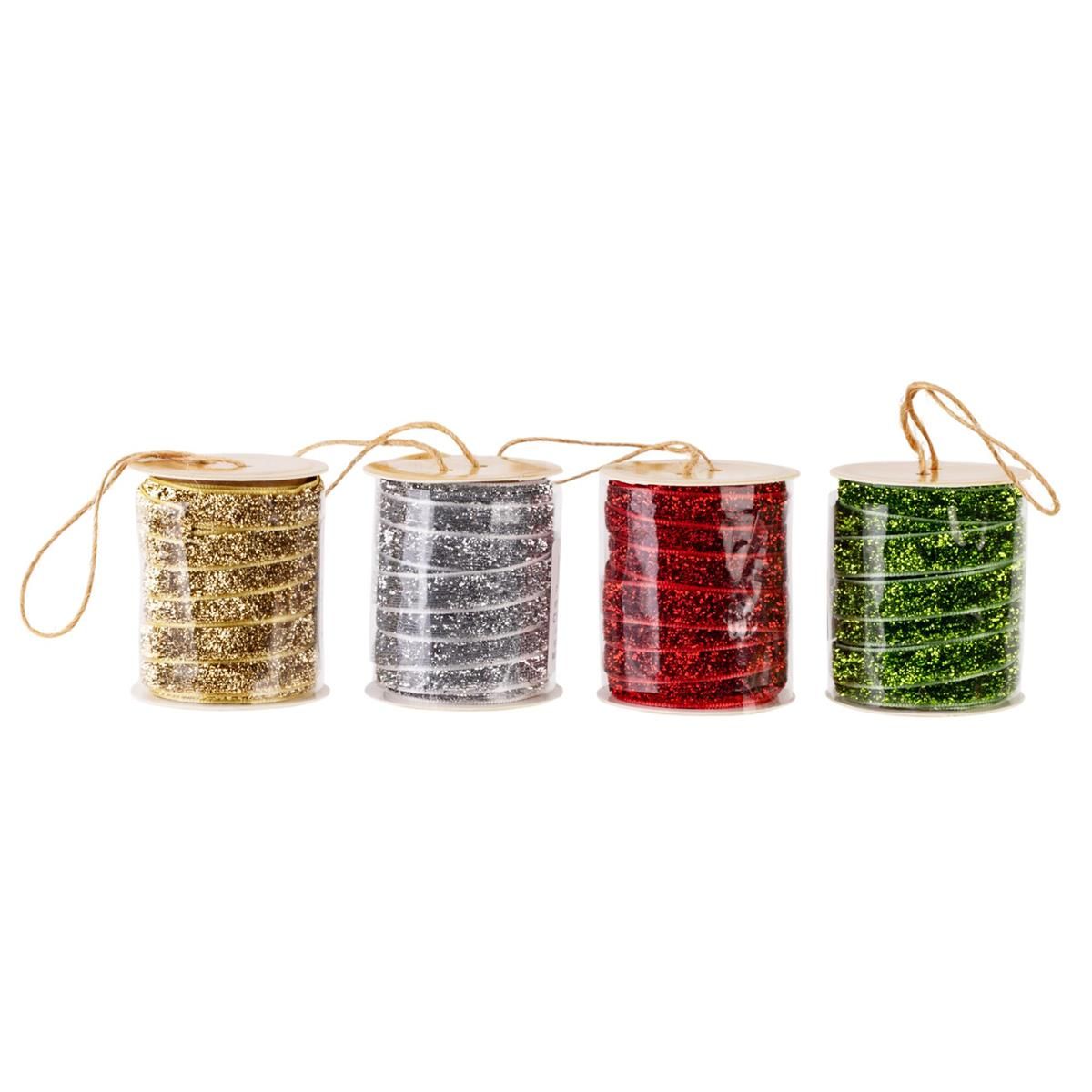 Glitter Ribbon Assorted 2m