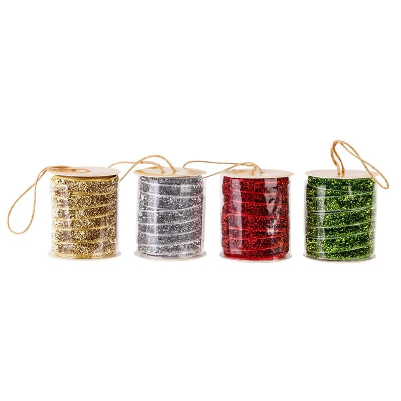 Glitter Ribbon Assorted 2m