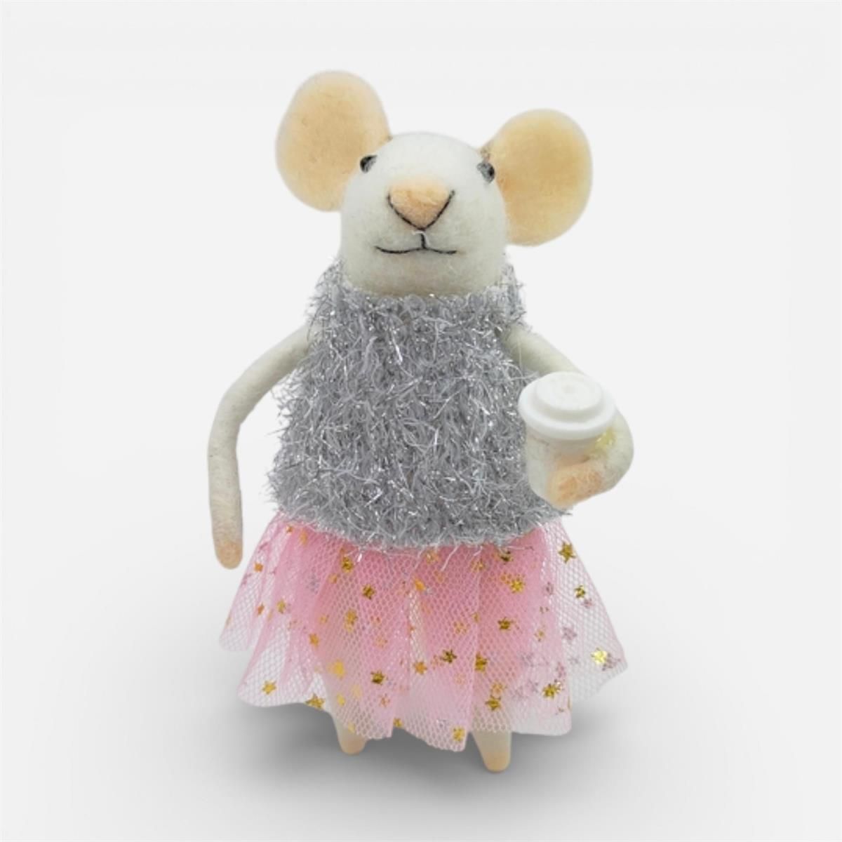 Fancy Mouse with Coffee Cup
