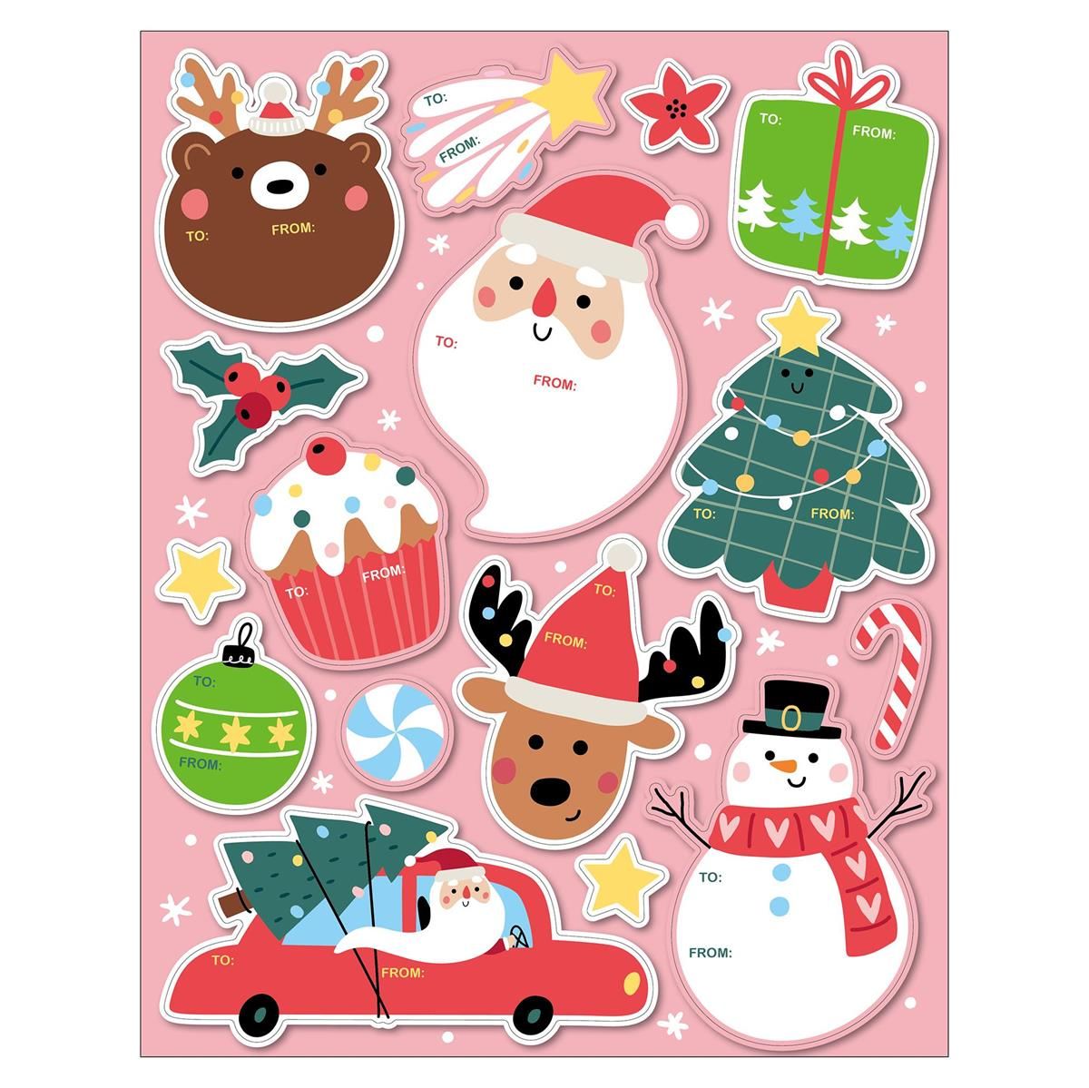 Diecut Gift Tags w/Glitter 20pc