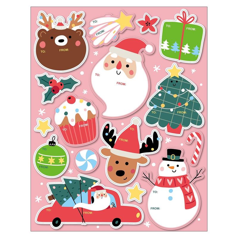 Diecut Gift Tags w/Glitter 20pc