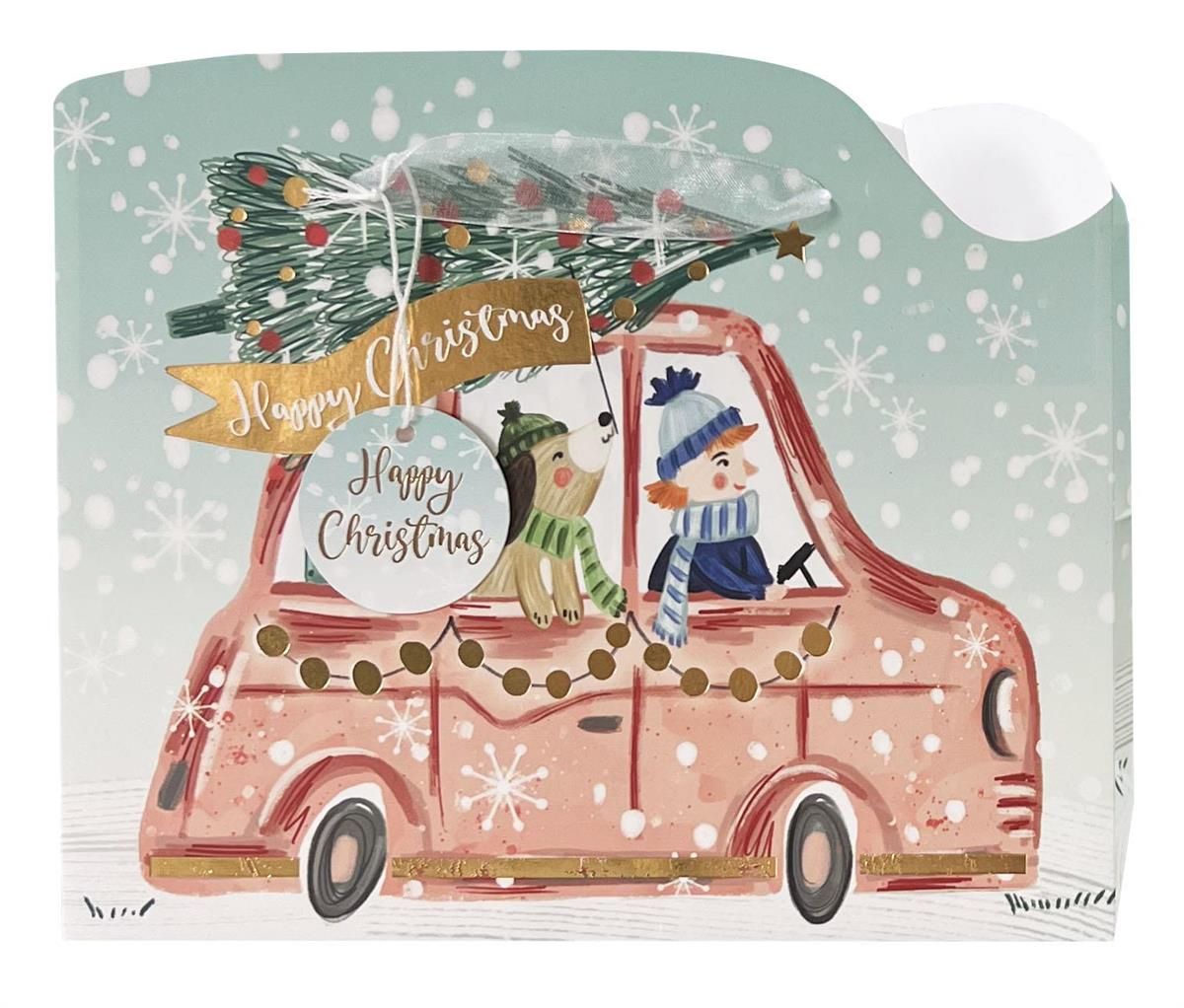 Medium Gift Bag Holiday Car