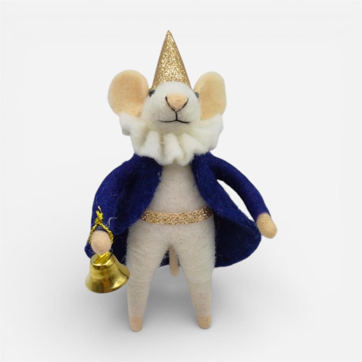 Fancy Mouse Blue Coat &amp; Glitter Cone Hat