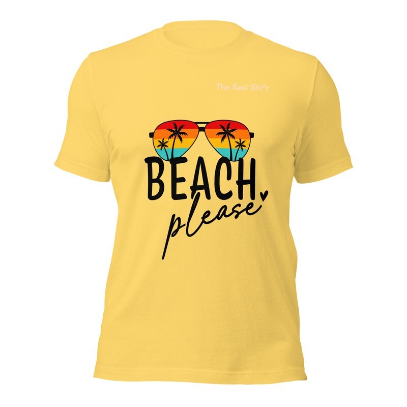 Unisex t-shirt Beach Please Light Colours