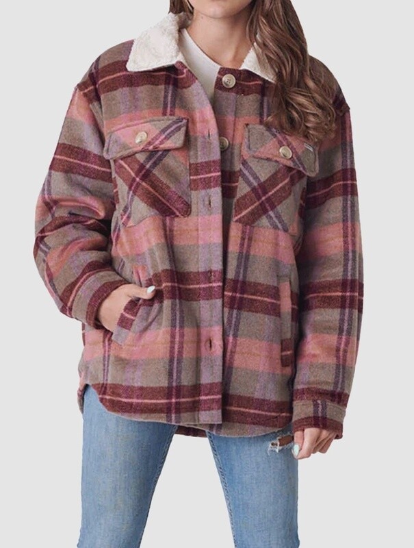 O&#39;Neill Ellen Check Jacket Check Camel