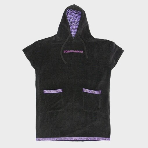 Ocean &amp; Earth Poncho Strike Hooded
