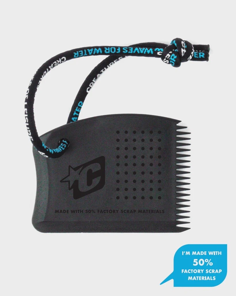 Creatures of Leisure WAVES 4 WATER WAX COMB, Colour: BLACK CYAN