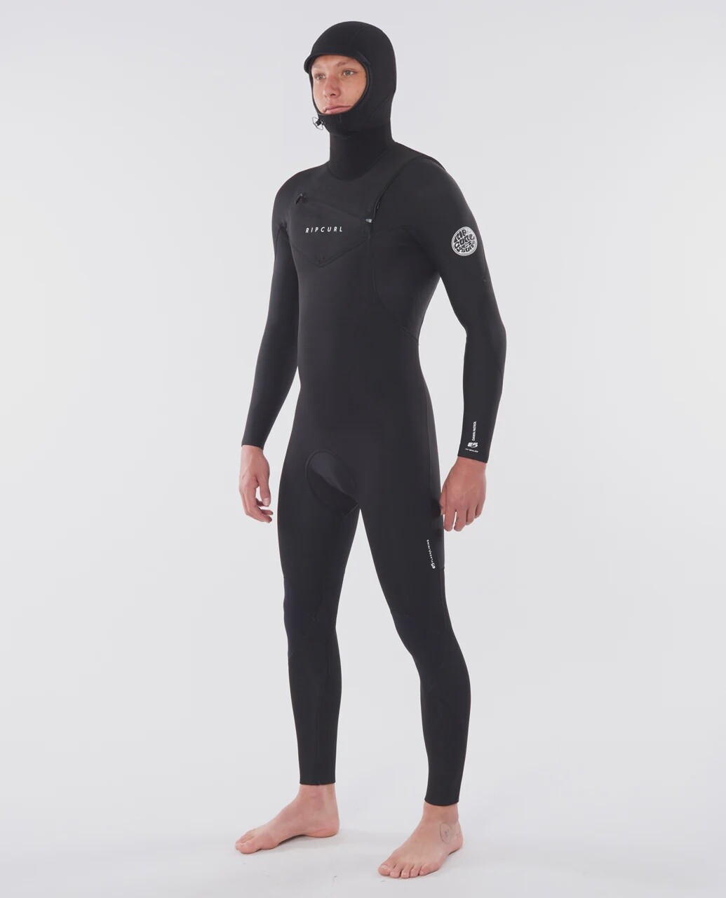 Rip Curl Dawn Patrol 5/4 Hood C/Z STRM Black, Size: M, Thickness: 5/4mm