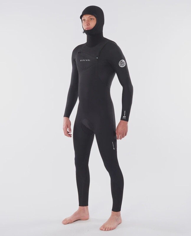 Rip Curl Dawn Patrol 5/4 Hood C/Z STRM Black