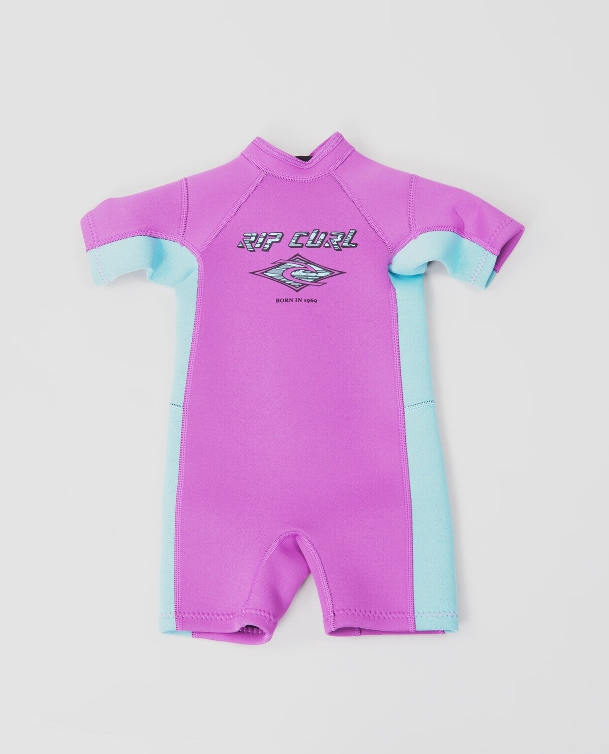 Rip Curl Groms Omega S/S Spring Suit Purple, Size: 2, Thickness: 2mm