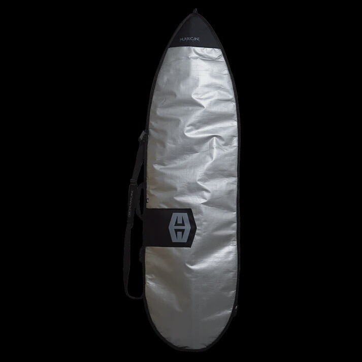 Hurricane Polyethylene Surfboard Cover, Colour: Silver/Grey, Size: 6&#39;