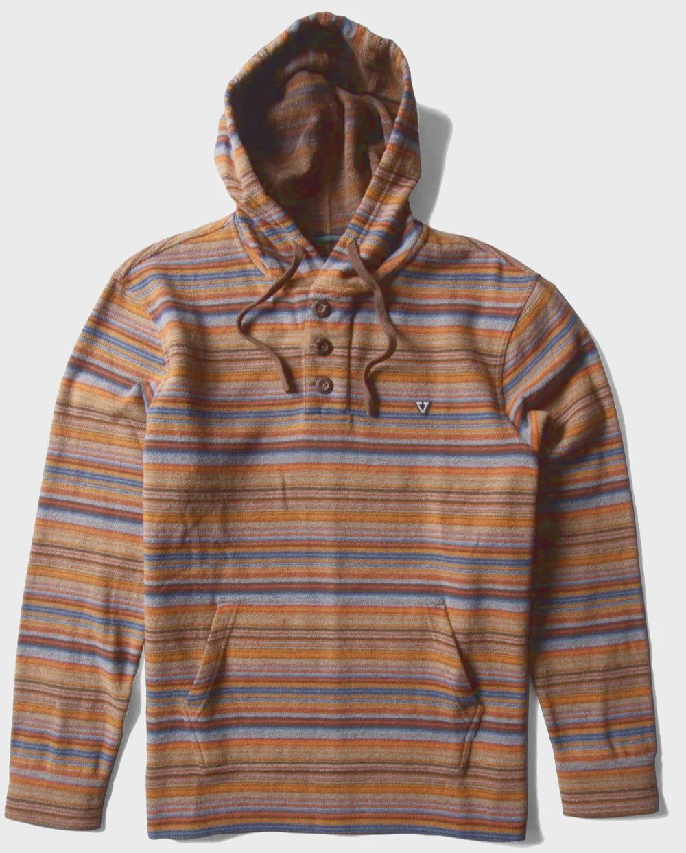 Vissla Descanso Hooded Popover, Colour: Dark Honey, Size: S
