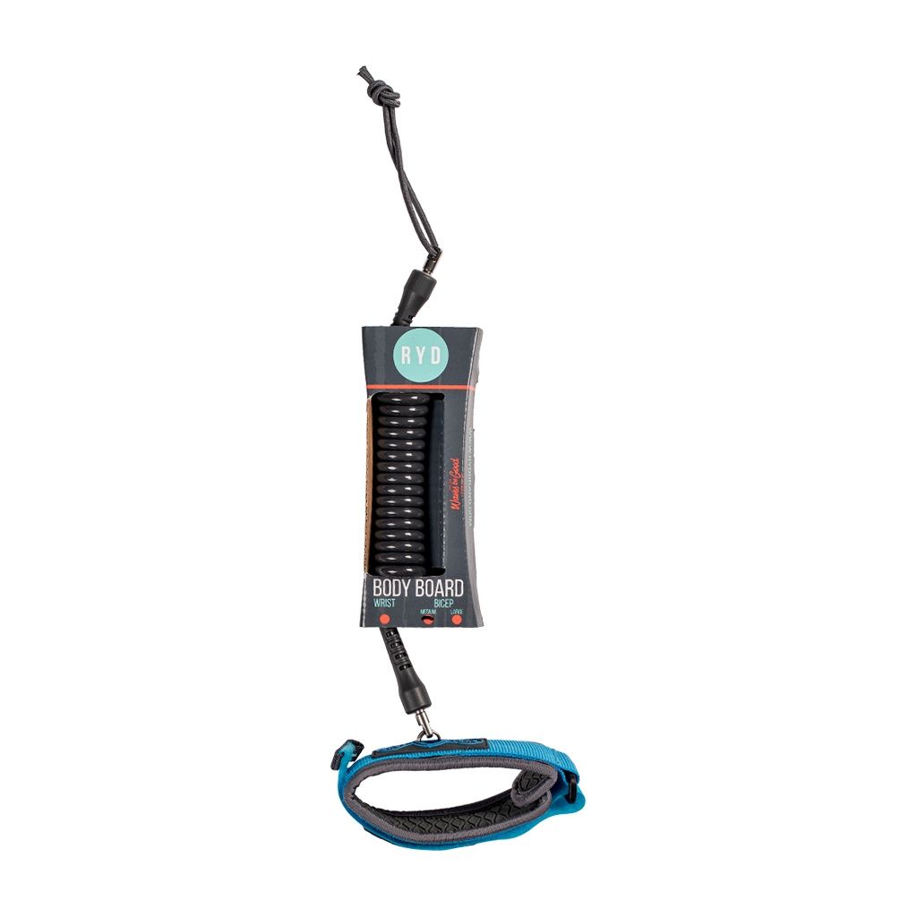 RYD 7mm Bicep(M) Bodyboard Leash, Colour: Blue/Grey