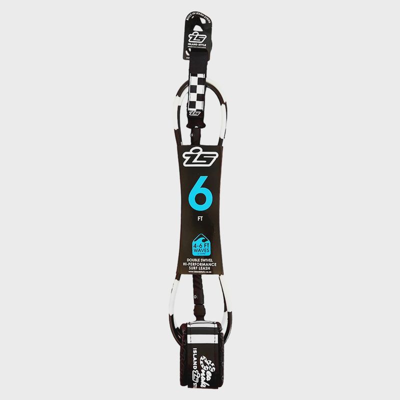 Island Style 6ft 6.5mm Sea Snake Double Swivel Leash