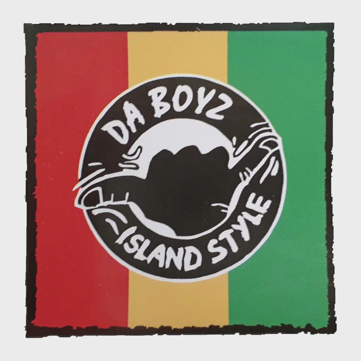 Island Style Da Boyz Rasta Sticker 10cm x 10cm