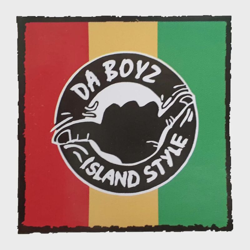 Island Style Da Boyz Rasta Sticker 10cm x 10cm