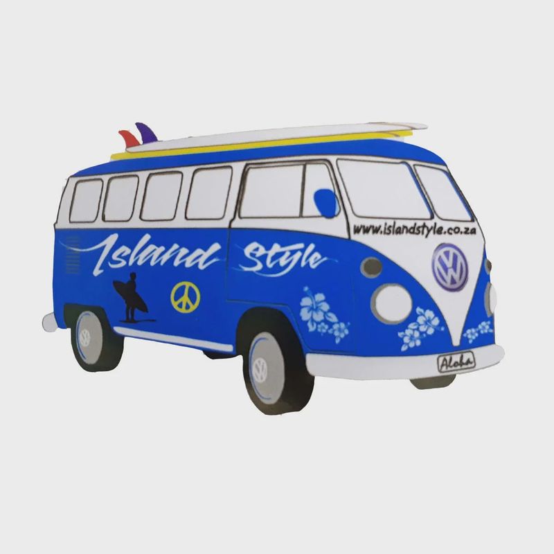 Island Style VW Fleetline Kombi Sticker