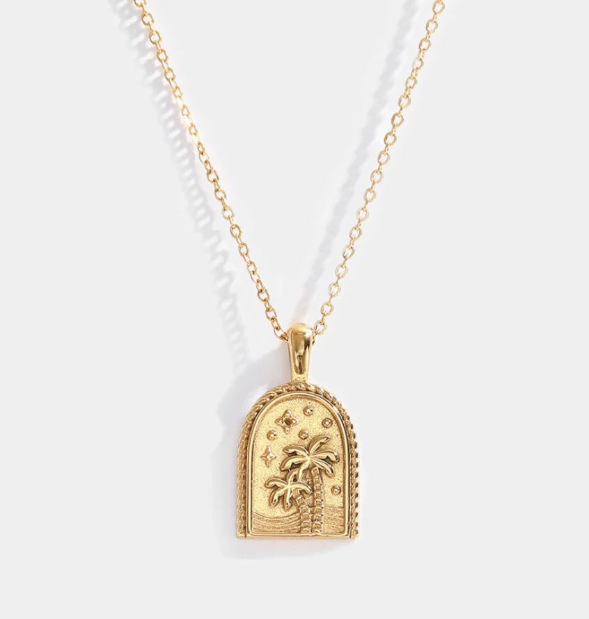 The Blonde Chaos Palm Arch Necklace SS