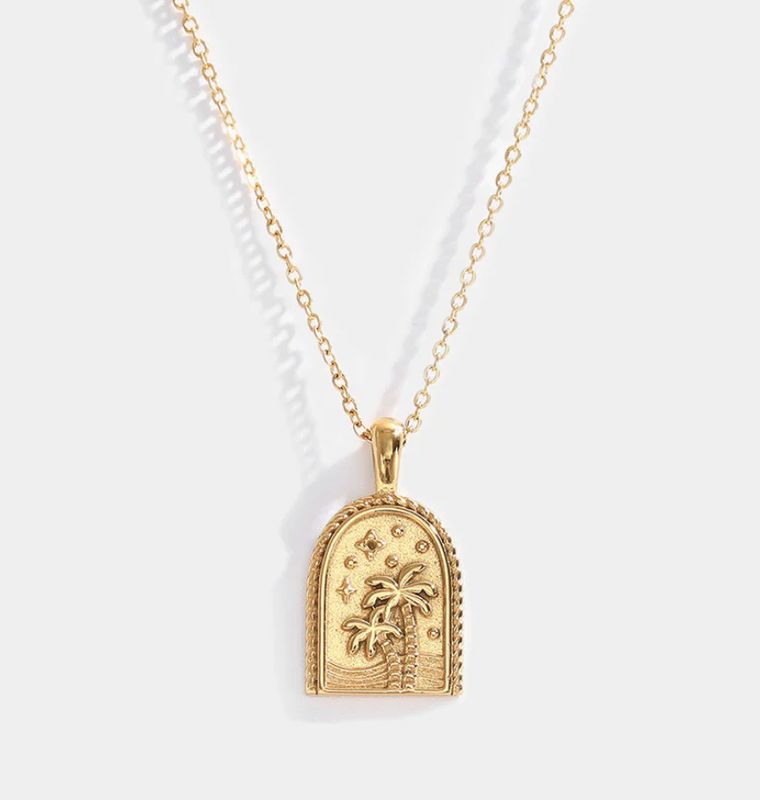 The Blonde Chaos Palm Arch Necklace SS
