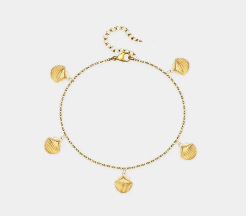 The Blonde Chaos Shell Anklet