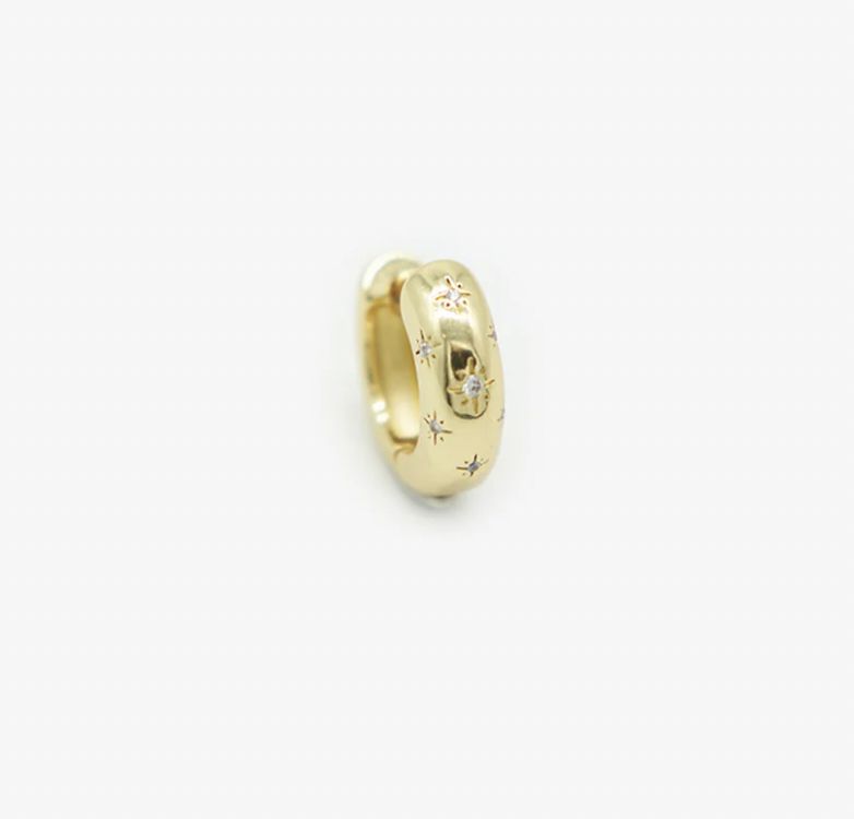 The Blonde Chaos Starburst Hoops
