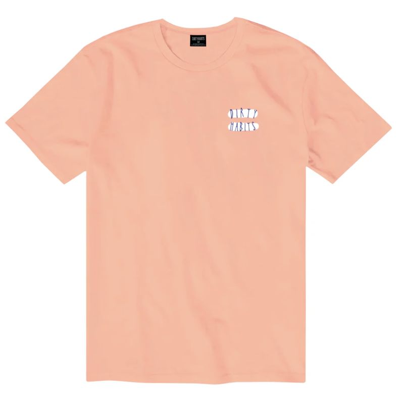 Dirty Habits Jaws T-Shirt Apricot Oversize