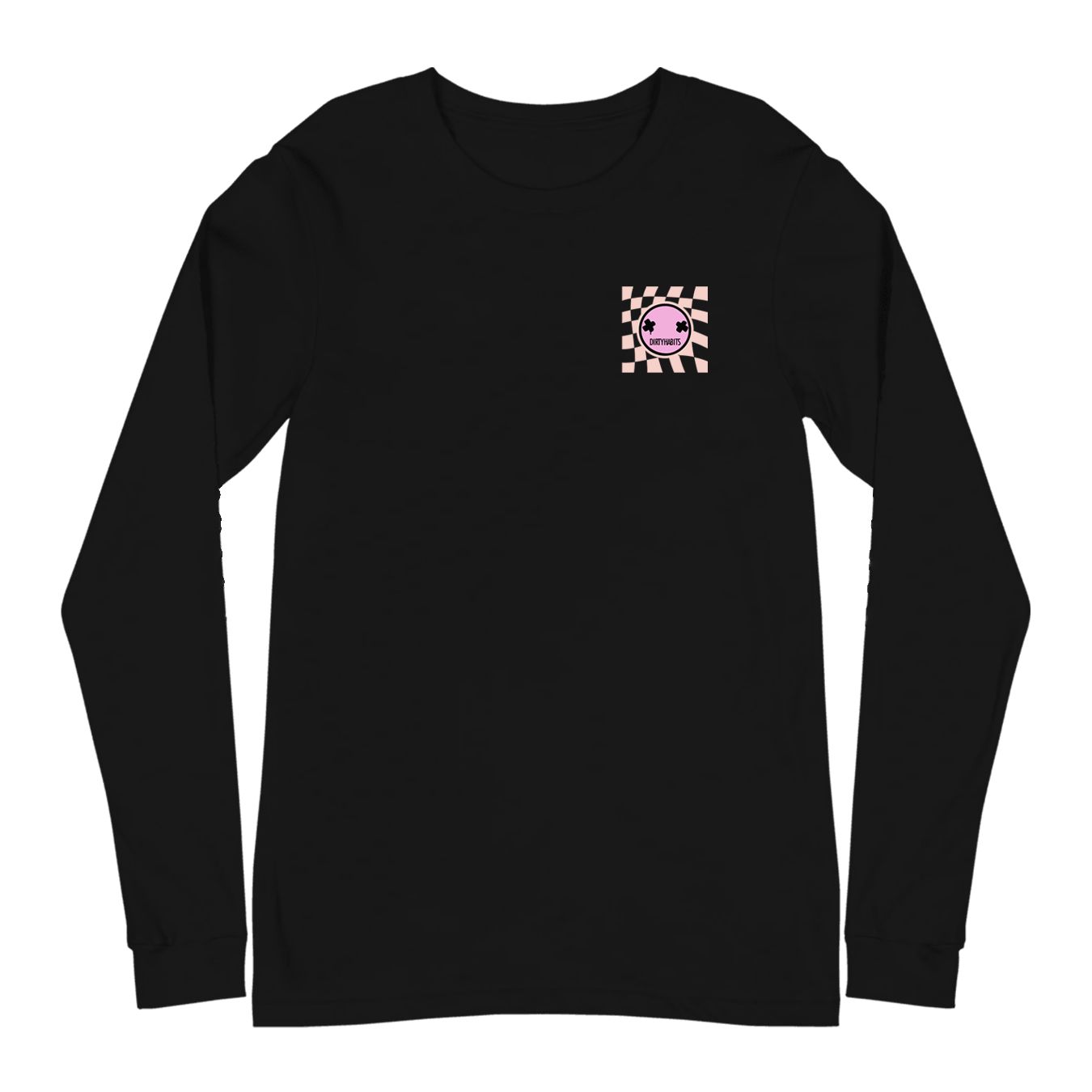 Dirty Habits Trip Long-Sleeve Tee Black, Size: S