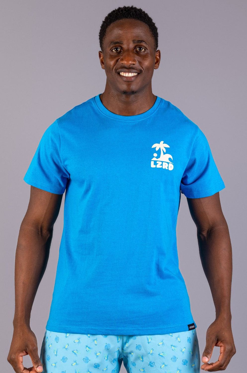 Lizzard Wisto - Mens S/S Tee, Colour: Blue, Size: S