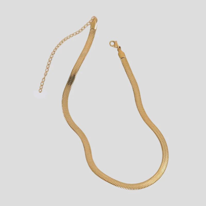 The Blonde Chaos Super Chunky Herringbone Necklace SS
