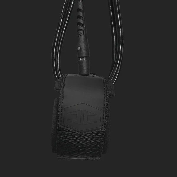 Hurricane 6mm 6ft DBLSwivel Leash, Colour: Black