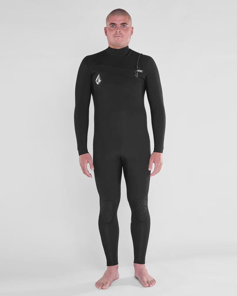 #Volcom Modulator 4/3mm Chest Zip Fullsuit Black, Size: S
