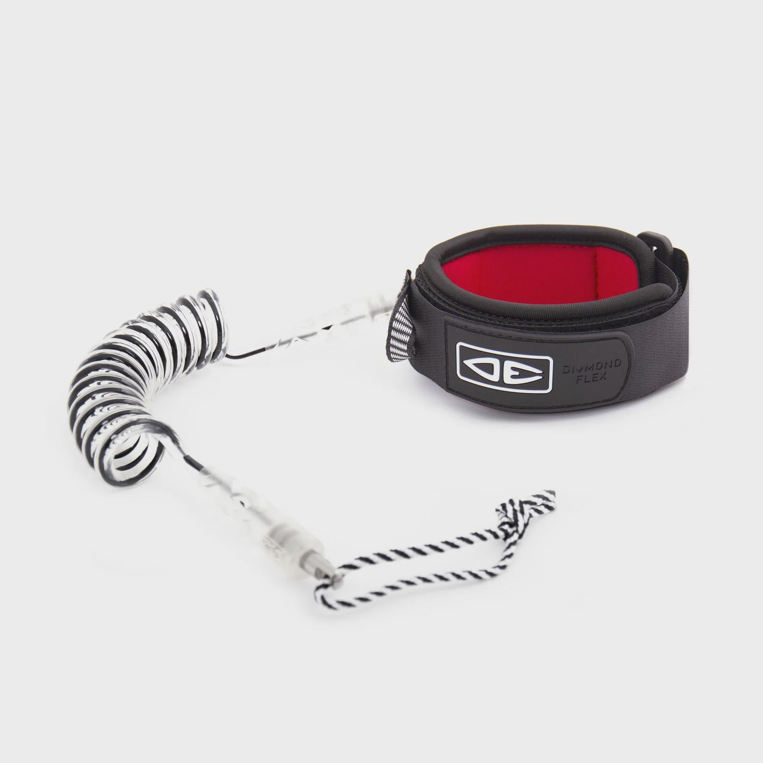 Ocean &amp; Earth Bodyboard Bicep Coil Leash, Colour: Black