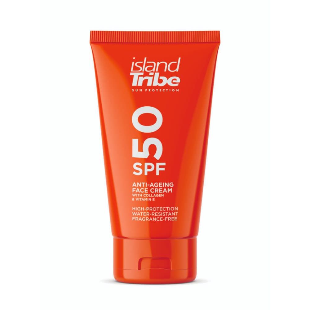 Island Tribe SPF 50 Anti Age Face Cream with Collagen