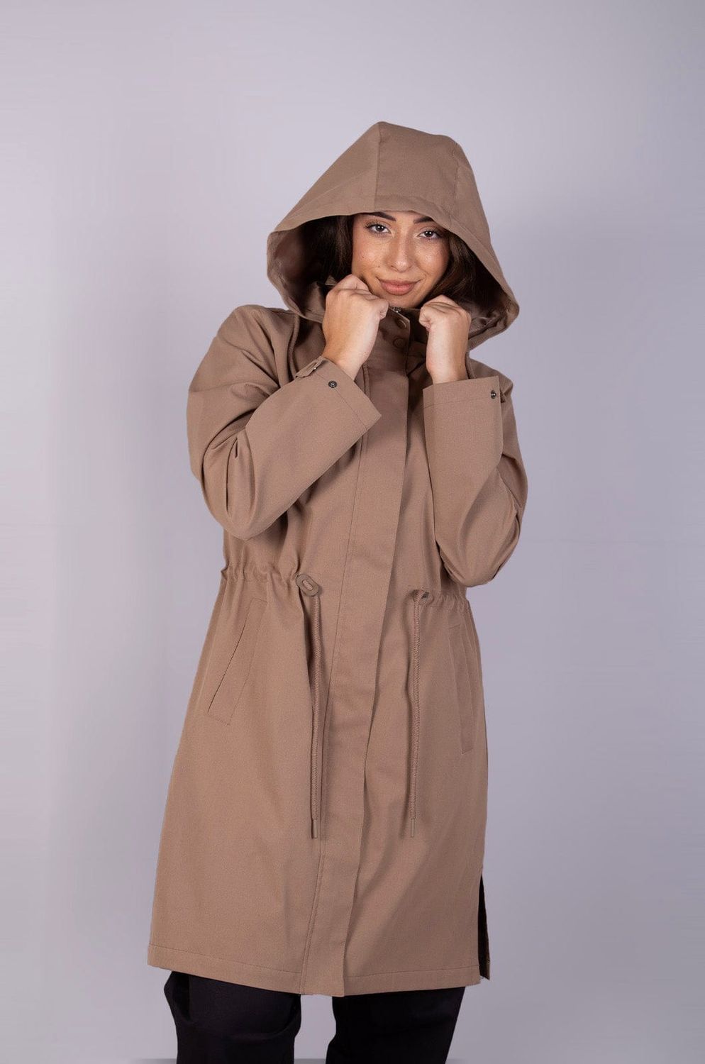 Lizzy Billiex Ladies Parka, Colour: Latte, Size: S