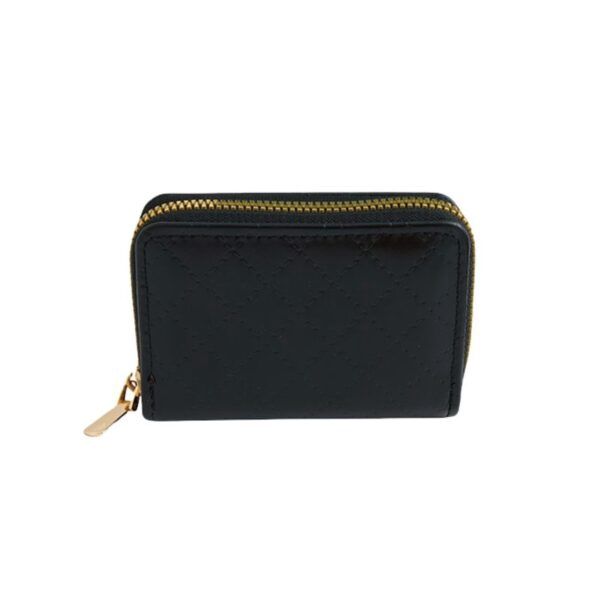 CARD HOLDER QUILTED DESIGN BLACK