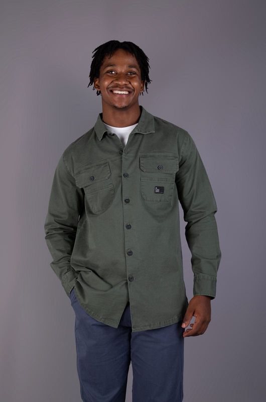 Lizzard Earnest Mes L/S Botton Up