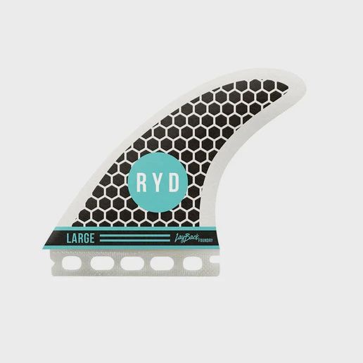 RYD Layback Foundry Honeycomb Large Fast Black Thruster, Tabs: Single Tab