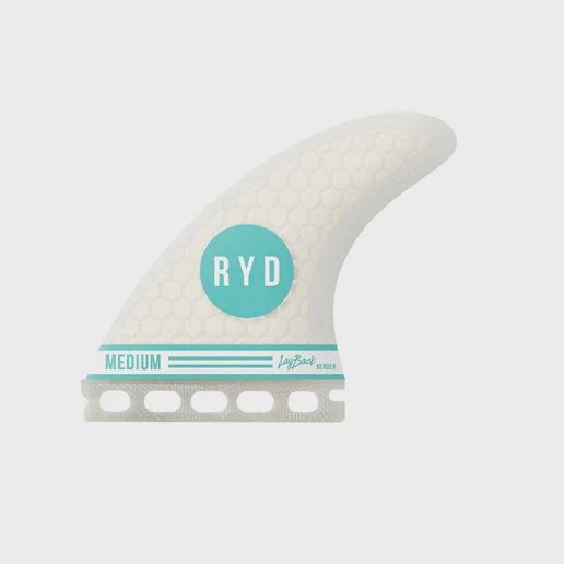 RYD Fins Layback - Bender Honeycomb White Thruster, Tabs: Single Tab