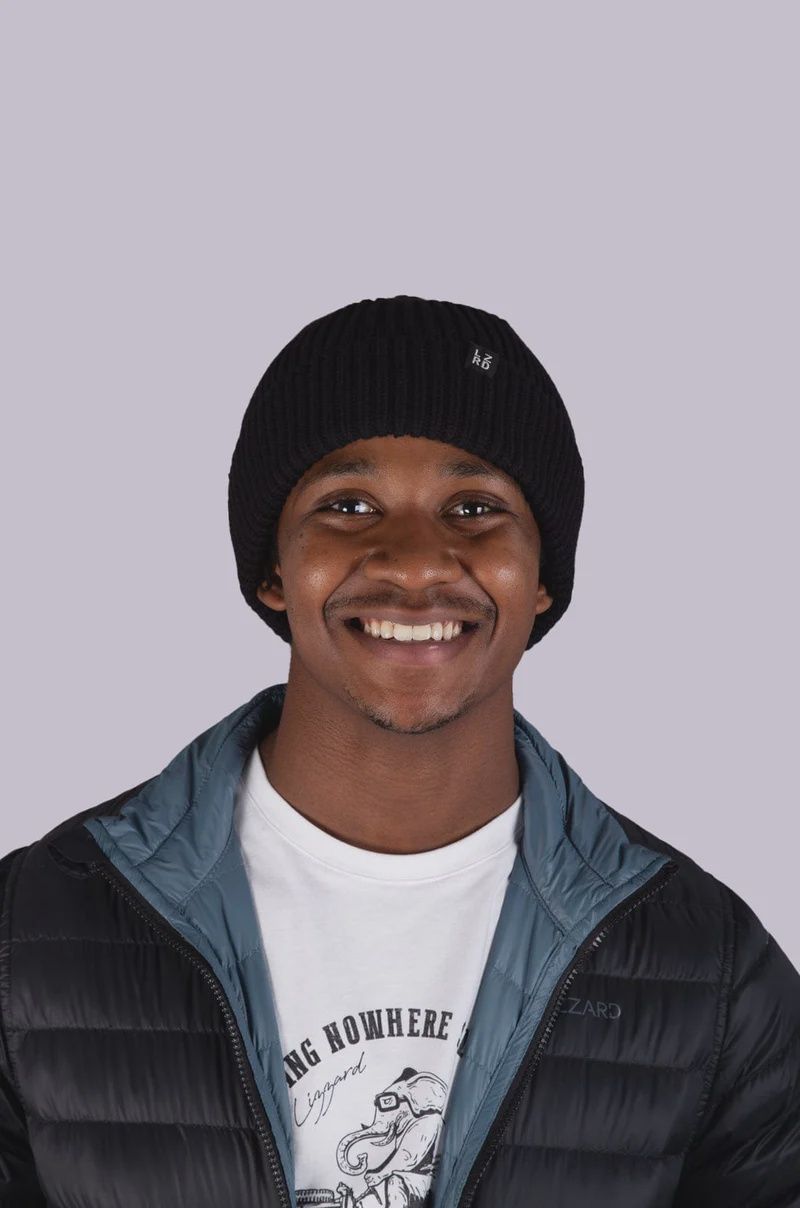 Lizzard Killian Mens Beanie, Colour: Black