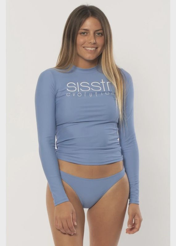 SISSTR Solid Sunbeam Breaker Blue Full Rashguard