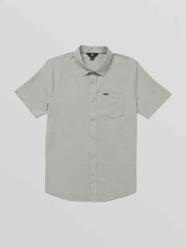 Volcom ORION S/S OXFORD WOVEN SHIRT, Colour: GREY, Size: S