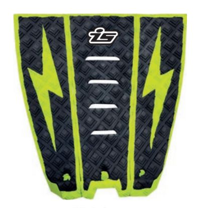 Island Style Flow Thru Bolt Grip, Colour: Black/Lime