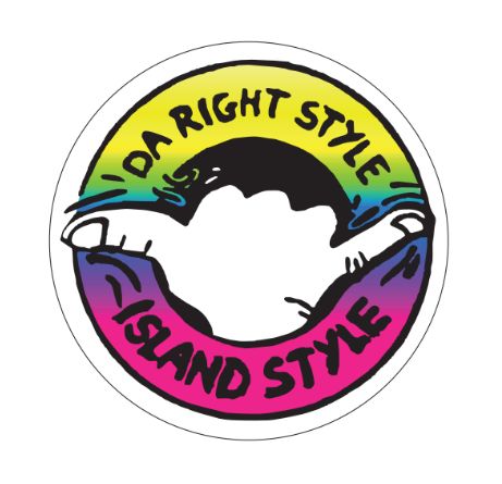 Island Style Da Right Style Sticker Neon Blend 15cm