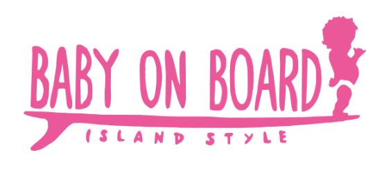 Island Style Baby On Board Sticker