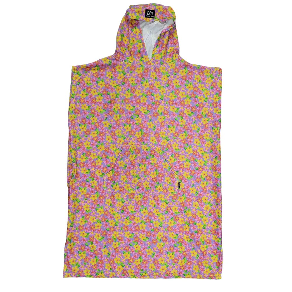 Island Style Hooded Changing Towel, Colour: Bright Frangi