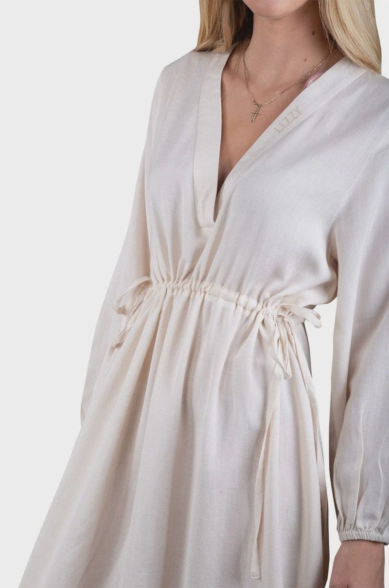 Lizzy Janzen - Ladies Dress, Colour: Oat Milk, Size: S