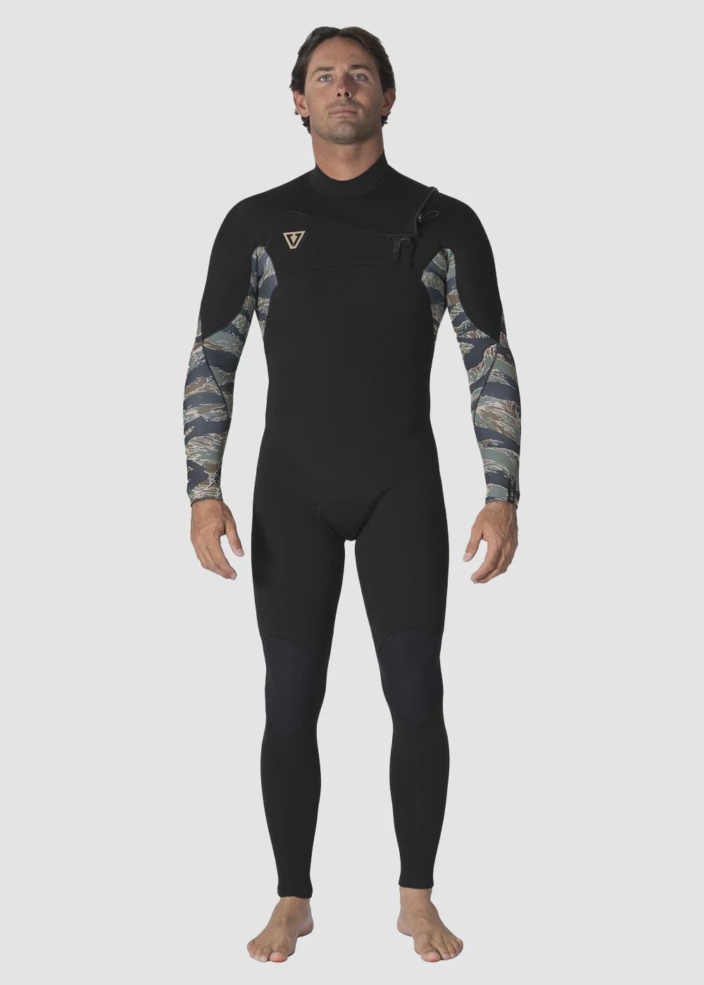 VISSLA 7 SEAS COMP 3/2 Full Chest Zip Camo, Size: M