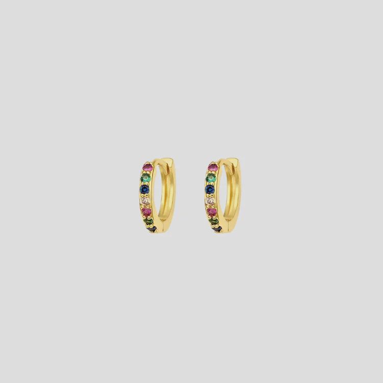 The Blond Chaos Rainbow stackers BG Earring